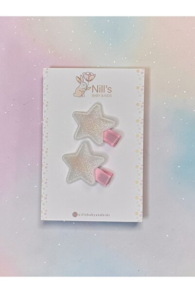 Nills Baby & Kids Simli Yıldız Pens Toka – Parlak Yıldız Çocuk Saç Tokası 2’l...