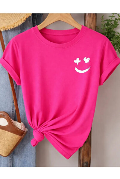 Pink Sky Oversize T-shirt 100% βαμβακερό Unisex Άνετη εφαρμογή Τάση Νέα Σεζόν