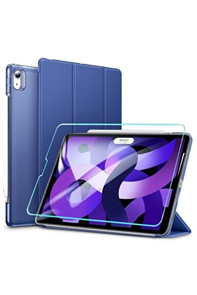 ESR Set Ascend Trifold Case Navy Blue + Tempered Glass iPad Air 4/5