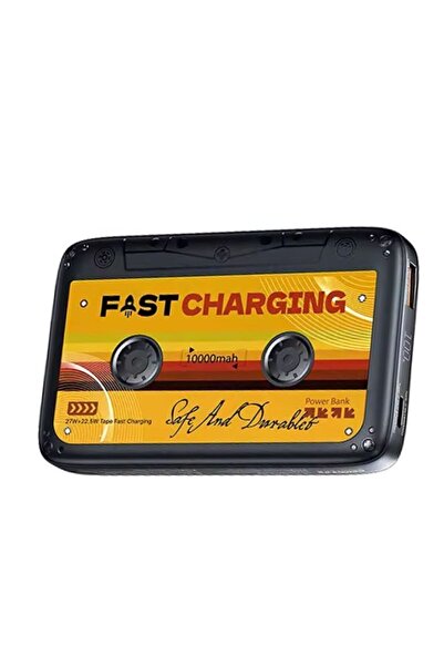 Remax PowerBank Tape Design 1xUSB-C 1xUSB 10000mAh Black (RPP-B1)