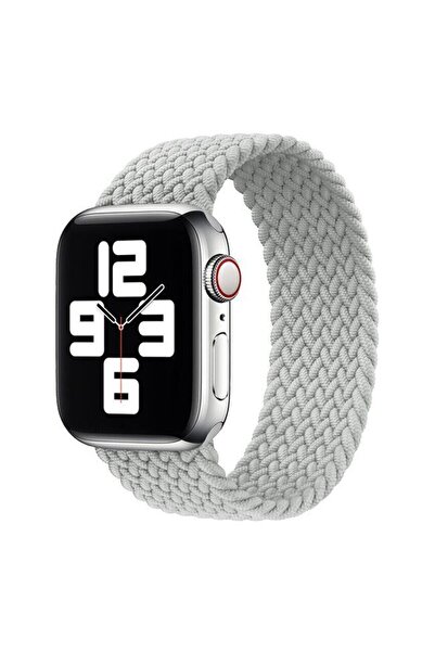 Orso Hera Braided Pearl Grey Λουράκι για Apple Watch 44/45/46/49mm (Size: L)