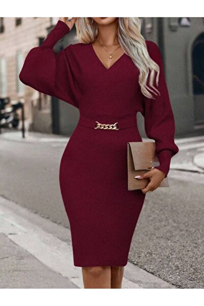 Iuliashop Rochie tricotată scurtă Asena Grena - S