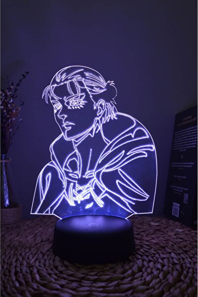 Yubi Design Eren Yeager , Attack On Titan - Pilli & Type-C Anime Dekoratif He...