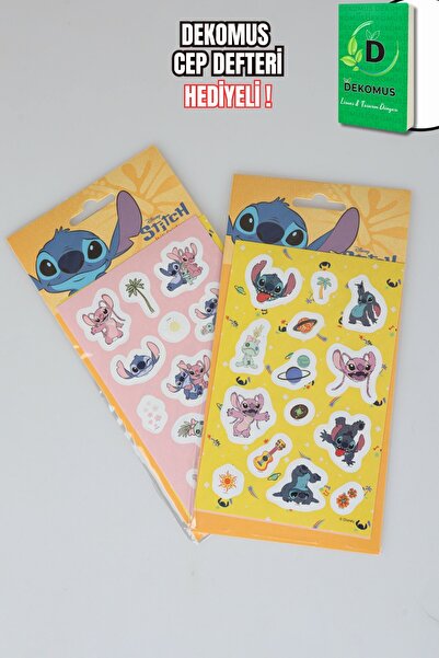 Stitch x Σετ 2 αυτοκόλλητων με άδεια χρήσης Dekomus και Σετ Σημειωματάριων Τσ...