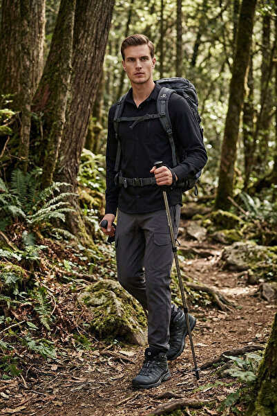 Buratti Normal Waist Narrow Leg Water Repellent Trekking and Courier Pants Me...