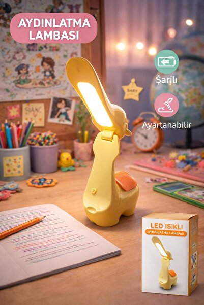 Lamp Masa Lambası Kablosuz Ledli 2 renk Şarjlı model 5