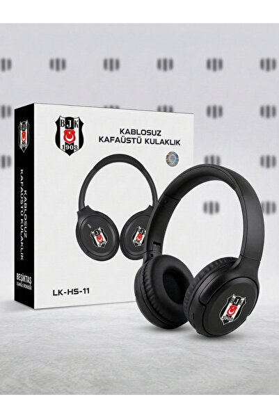 GoSmart Beşiktaş BJK Orijinal Lisanslı Kafaüstü Bluetooth Kulaklık, 8 Saat Şa...