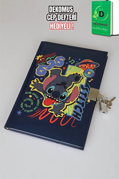 Stitch x Αναμνηστικό Σημειωματάριο με Κλειδαριά Lilo&Stitch με άδεια χρήσης D...