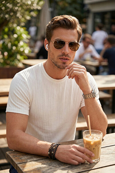 Buratti Βαμβάκι τεμάχια Ανδρικό μπλουζάκι με κανονική εφαρμογή και λαιμόκοψη ...