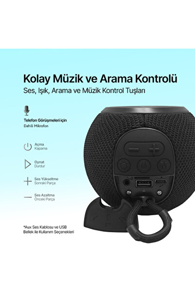 Ttec 2BH15S Ttec Bomb Taşınabilir Kablosuz Bluetooth Hoparlör
