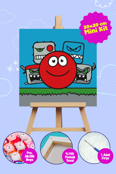 Picasso World Hobby Art Sayılarla Boyama Numaralı Tuval Seti Fırça Boya Dahil...