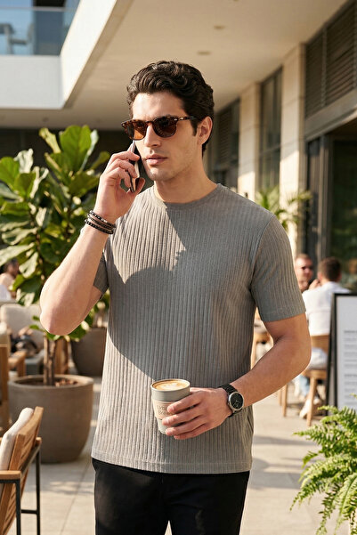 Buratti Βαμβάκι τεμάχια Ανδρικό μπλουζάκι με κανονική εφαρμογή και λαιμόκοψη ...