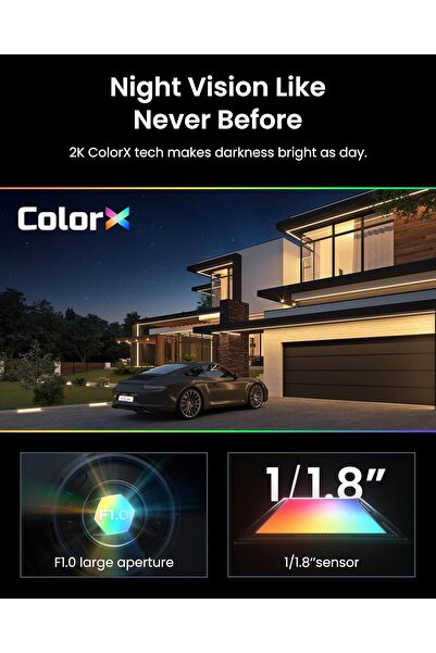 ReoLink Altas, 2K 4MP Outdoor Solar Surveillance Camera, 10s Pre-Record, ColorX Night Vision