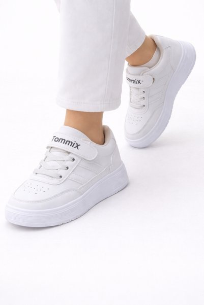 pediashoes White Sports Shoes, Unisex Sneaker Sports Shoes for Girls and Boys