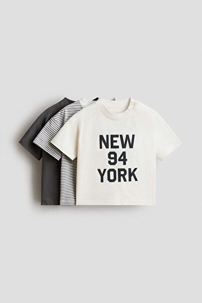 H&M 3-pack cotton T-shirts