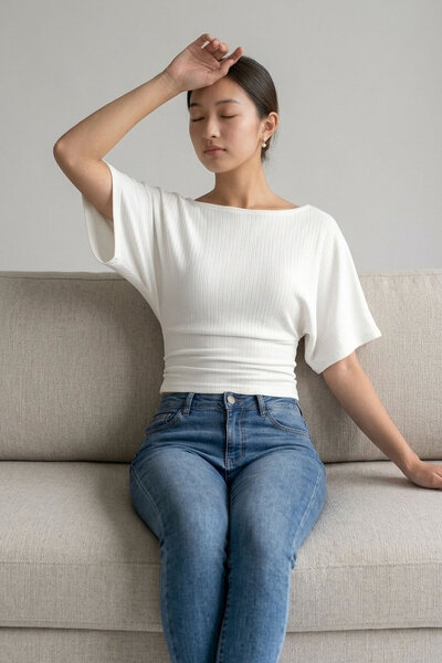 Şiir PAKSE Slim Fit Μπλούζα με λαιμόκοψη καγιάκ, εφαρμοστή στη μέση, με φαρδι...