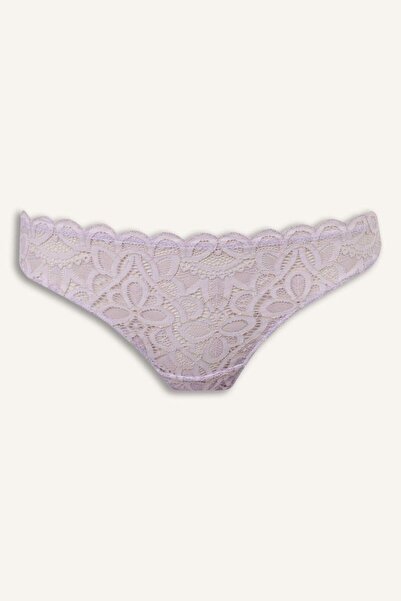 DeFacto Silvery Lace Brazilian Panties G2382Ax26Sp