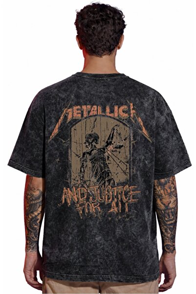 SEVBANO Design Metallica Rock Metal Music Band Tricou unisex supradimensionat...