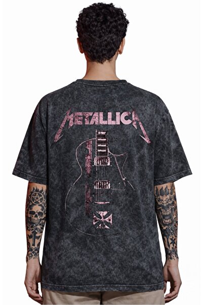 SEVBANO Design Metallica Rock Metal Music Band Tricou unisex supradimensionat...