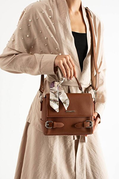 OZ&BU Multi-Compartment Quality Shoulder and Shoulder Bag with Bow and Belt D...