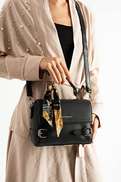 OZ&BU Multi-Compartment Quality Shoulder and Shoulder Bag with Bow and Belt D...