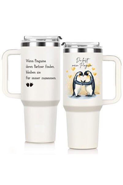 OEM Θερμός κούπα 1.2L, Δώρο για τη σύζυγο, Ρομαντικό μήνυμα στα Γερμανικά
