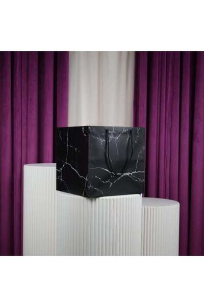 Gifts World Elegant Black Marble Square Bags