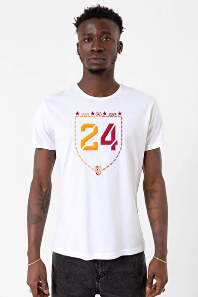 Tshirthane Λευκό ανδρικό μπλουζάκι ποδηλασίας 24 Championship