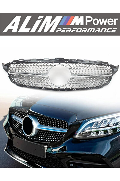 CarStore Mercedes-Benz C-Class W205 (2019–2021) Diamond Krom Ön Panjur Böbrek...