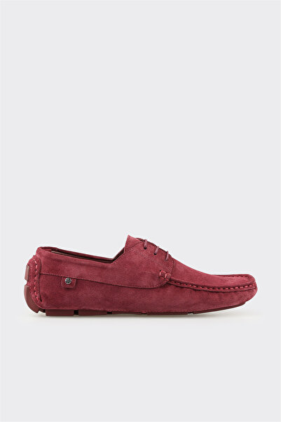 Elle Shoes Bordo Deri Erkek Günlük Ayakkabı
