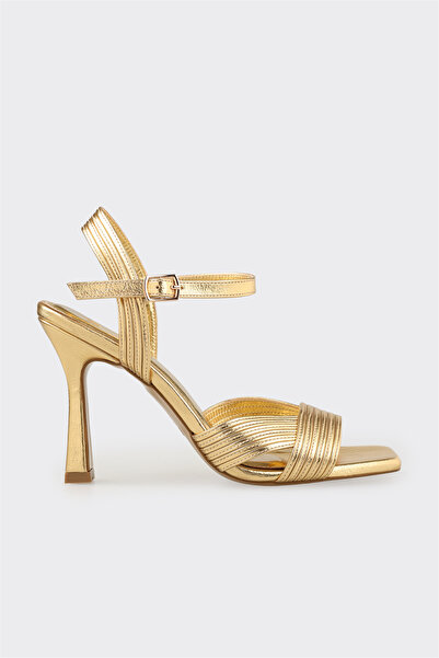 Elle Shoes Gold Kadın Topuklu Sandalet
