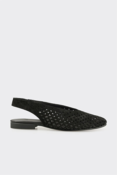 Elle Shoes Siyah Deri Kadın Günlük Ayakkabı