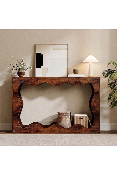 VariFurnx 140*30*90cm Console Table with Storage Entryway Table Couch Table Behind Sofa Long Entryway