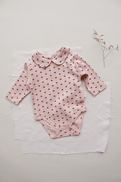 Oh La La Koala For Little Ones Heart Printed Baby Collar Bodysuit