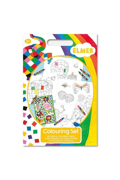 Alligator Books A4 Colouring Set - Elmer