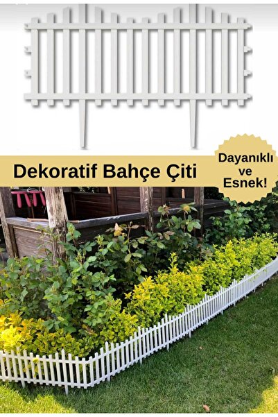 DEKOZUM ROSE Bahçe Çiti Dekoratif Koruma Panel Çit Ağaç Çiçek Koruma Bariyeri...