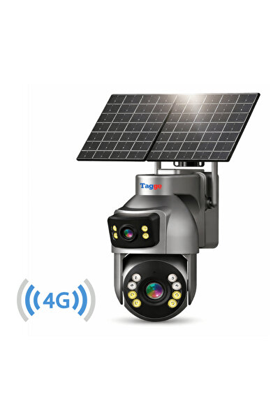 Taggo Κάμερα Παρακολούθησης Εξωτερικού Χώρου με Διπλό Ηλιακό Πάνελ, 4G 4K, Συ...