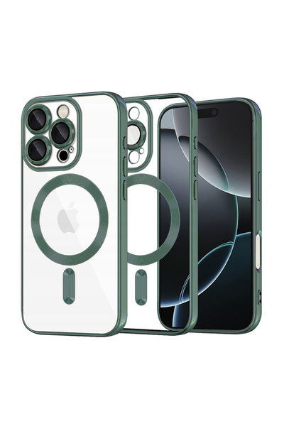 OEM Husa pentru iPhone 16 Pro, Southern Sky, Protectie, verde inchis