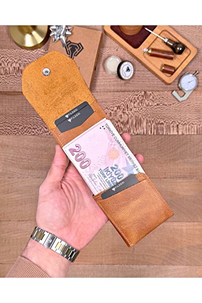 Fil Deri Trend Viral Genuine Leather Practical Wallet with Money Compartment ...