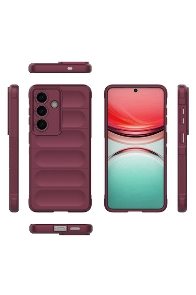 Rao Husa pentru Samsung Galaxy S26, silicon si TPU, bordo