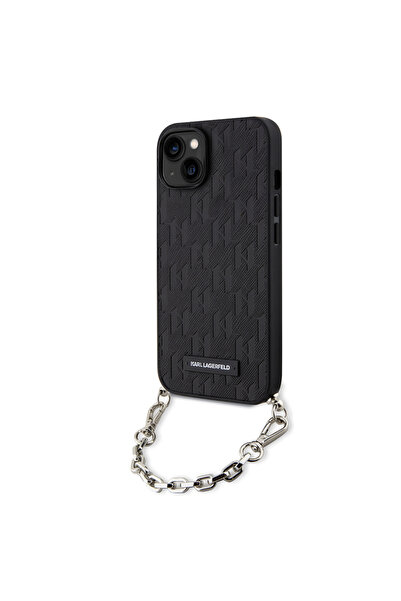 Stef's Cat Husa pentru iPhone 14, Stef's Cat, Saffiano Monogram Chain (KLHCP1...
