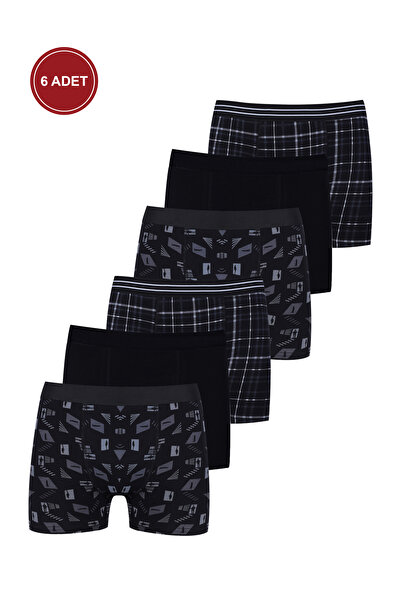 koza iç giyim Ανδρικό μπόξερ 6 συσκευασιών βαμβακερό Lycra