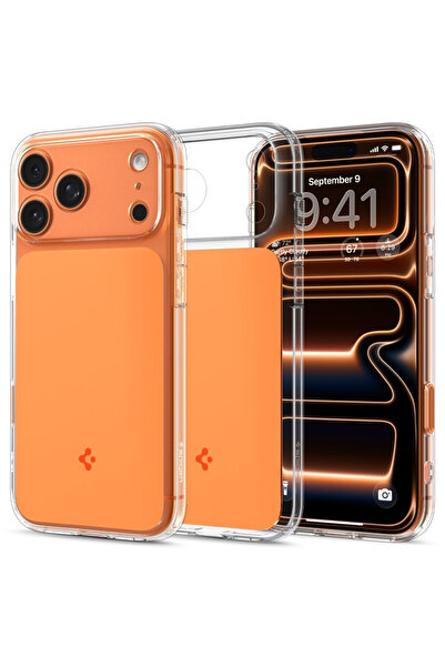 Spigen Husa pentru iPhone 17 Pro Max, Spigen, Silicon, Portocaliu