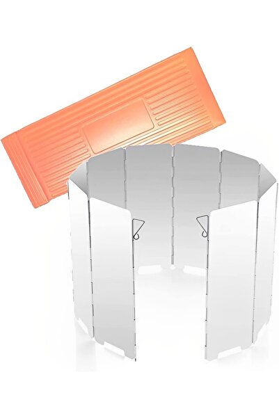 Arabest 10 Plates Foldable Aluminum Camp Stove Windshield,260 Grams,for BBQ P...