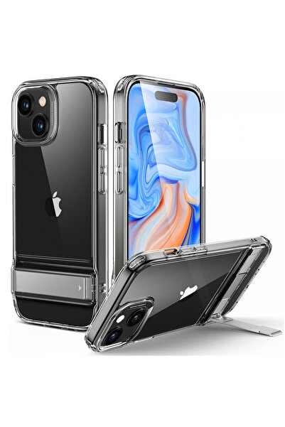 ESR Husa pentru iPhone 15 Plus, Air Shield Boost Kickstand, protectie antisoc...