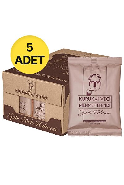 Mehmet Efendi Kurukahveci Türk Kahvesi 100 g x 5 Adet