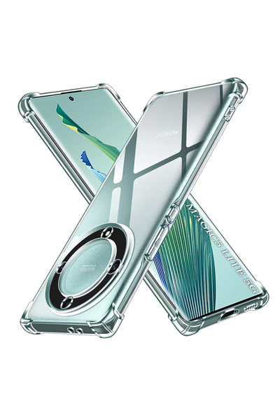 DAMUR Husa Clear Anti-Soc Honor Magic5 Lite, Protectie Colturi AirBag, Transp...