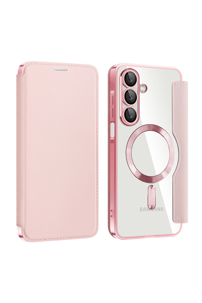 Techsuit Θήκη για Samsung Galaxy A17 5G, Techsuit, PU, ​ ​ Ροζ