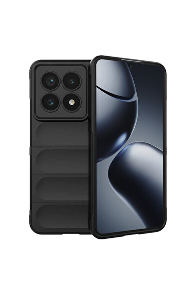 Techsuit Калъф за Xiaomi 14T Pro, Магически щит, удароустойчива защита, черен