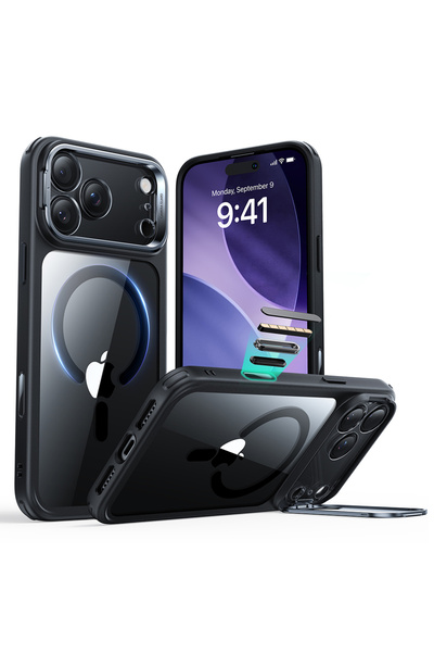 Stef's Cat Husa pentru iPhone 17 Pro, Stef's Cat, Classic Hybrid HaloLock Kic...